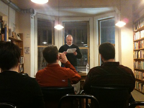 Steve Halle reading, Myopic Books, Chicago