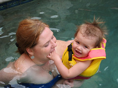 IMG_0586: First Swimming Lesson