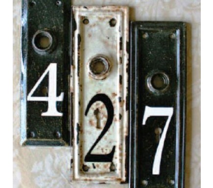Unique Ideas: Vintage Number Keyplates