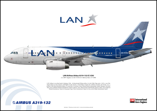 LAN Airlines Airbus A319-132 CC-COU