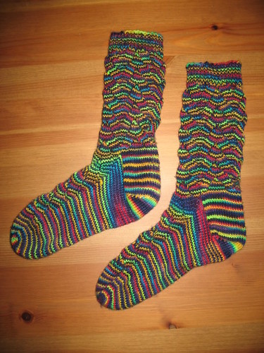 Navy Rainbow Socks