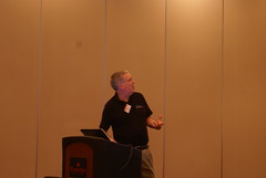 Justin throwing his presentation in Therap Regional Conference in Fargo, North Dakota