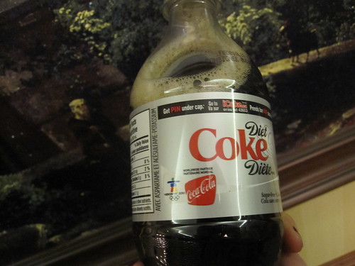 Diet Coke from vending machine at co-op board meeting