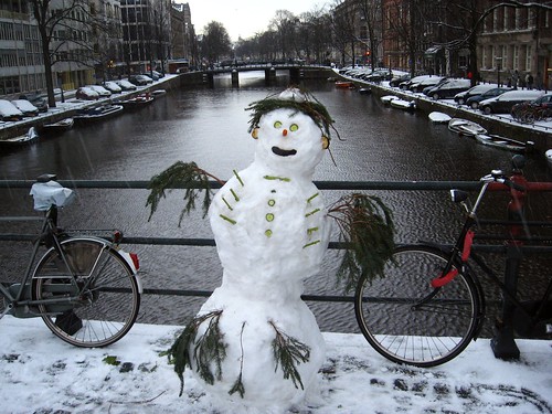 Amsterdam snowman - Boneco de neve Amsterdam