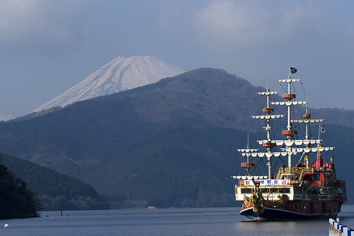 箱根 海盜船 富士山