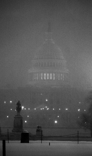 Capitol in the storm