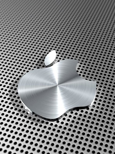 apple wallpaper for ipad. iPad Aluminum Apple Logo