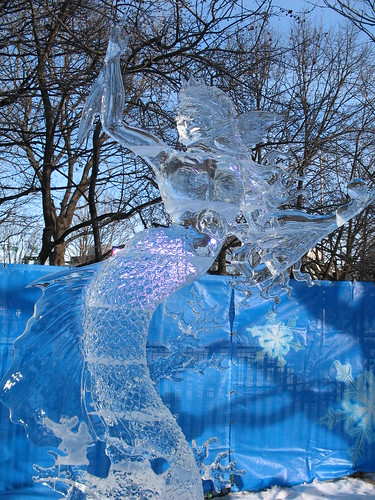 Mermaid in ice