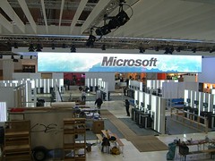 Microsoft booth at CeBIT10