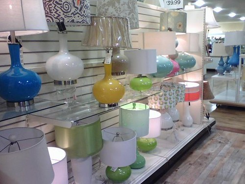 HomeGoods lamps by Girl Reading.