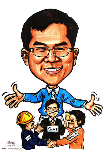 Caricature for Ministry of Manpower - 7