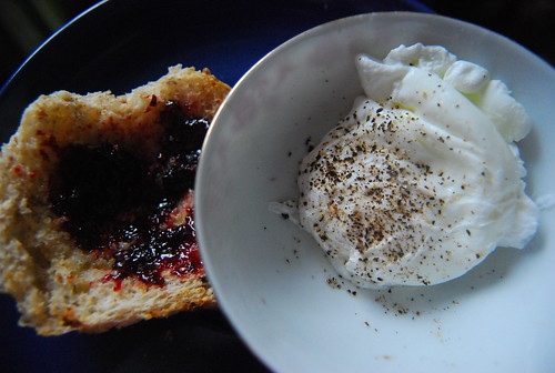Poached egg and toast