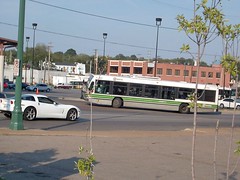 A Nova transit bus from the M.A.T.A -Memphis Area transit Authority. Memphis Tennesee USA. September 2007.