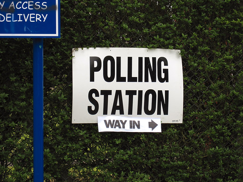 Polling station (way in)