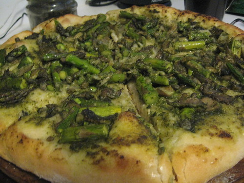 Asparagus Pesto Pizza