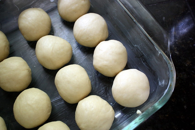 Rolls, ready for their second rising