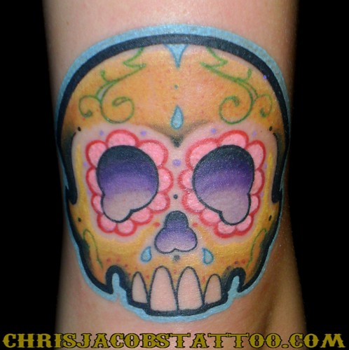 Sugar Skull Tattoo Sugar Skull Tattoo Chris Jacobs