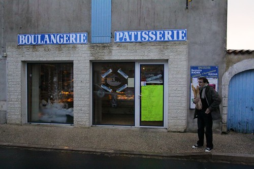 Willy at the local boulangerie...
