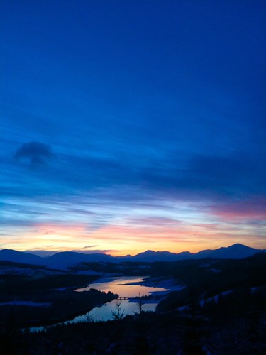 [iPhone] Sunset over Glen Garry, New Year's Day 2010