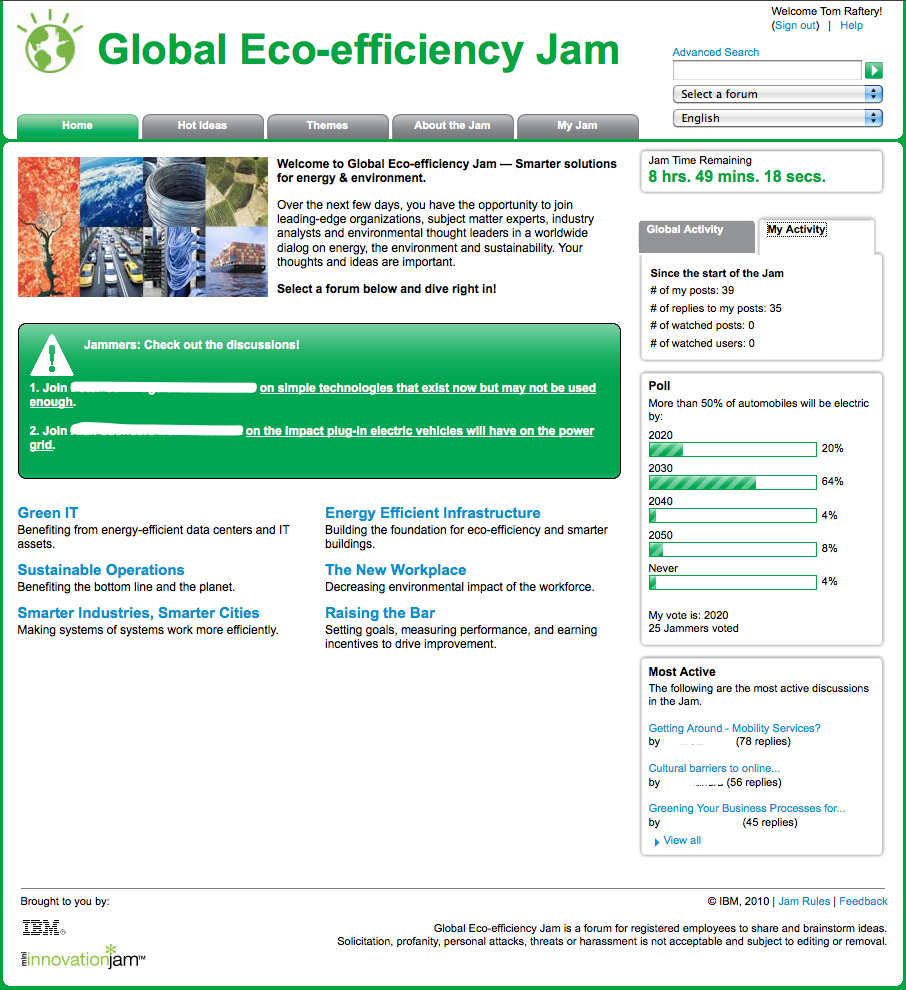 IBM Eco Jam Screenshot