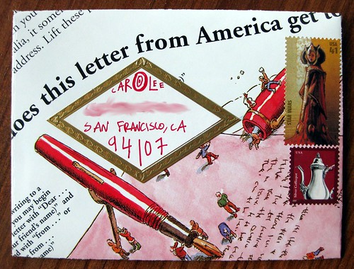 Handmade meta letter envelope