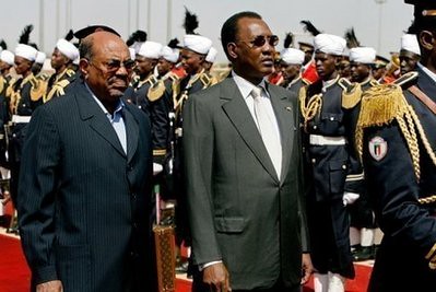 Sudan President Omar Hassan al-Bashir and Chadian leader Idriss Deby Itno have met in Khartoum in an effort to lessen tensions and work towards peaceful relations. Deby told Darfur rebels to abandon violence. by Pan-African News Wire File Photos