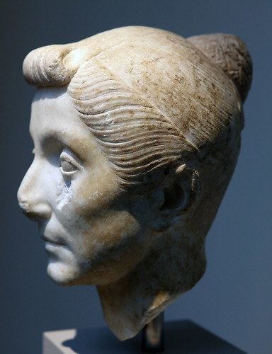 older woman dating. Roman marble portrait of an older woman, dating from the first century B.C. 