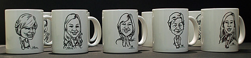 Caricatures for KC Dat on mugs - 5