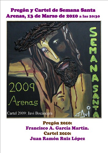 Cartel Pregon Semana Santa Arenas 2010