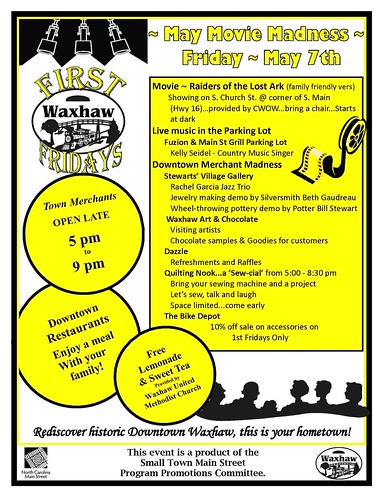 Waxhaw First Friday Flyer May 2010