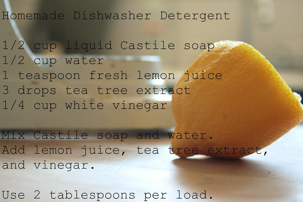 Homemade Dishwasher Detergent