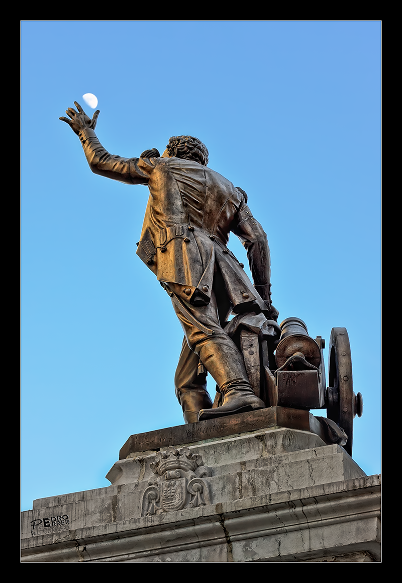 Pedro Velarde y la luna - Héroe del 2 de Mayo de 1080