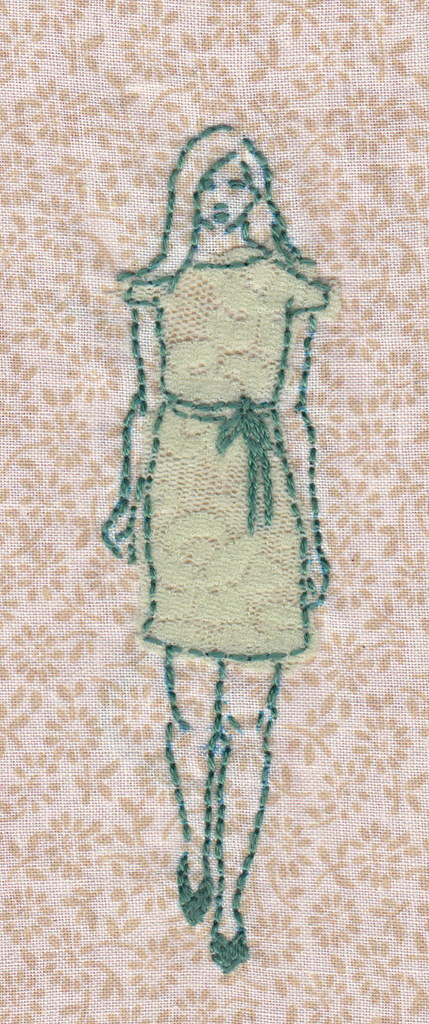 fabric + lace girl