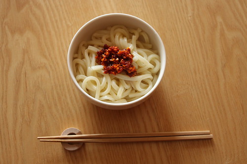 Ra-yu on udon noodle