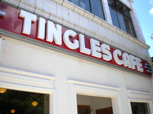 Tingles Cafe sign