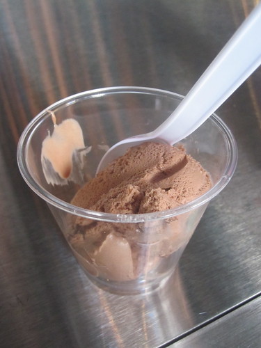 Chocolate ice cream at Breyer's event