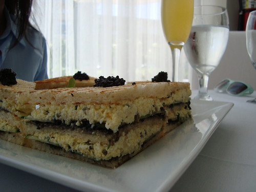 Caviar-Egg Salad Sandwich