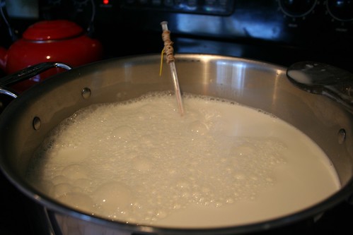 Heating the milk