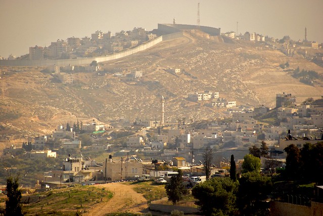 West Bank Fence Dominates the Landscape