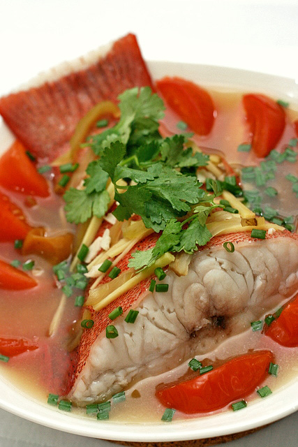 Steamed fish, Teochew style