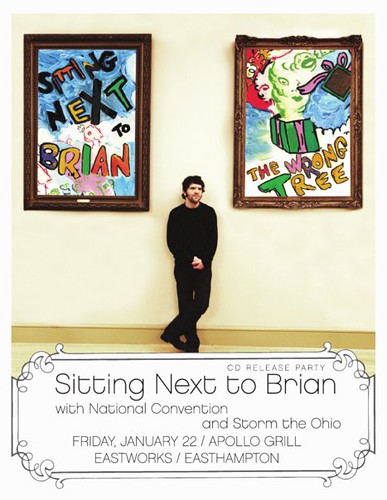 Sittin Next To Brian - The Wrong Tree - Concert Poster