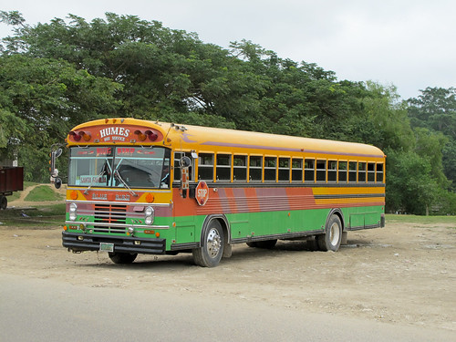 Chicken Bus in San Ignacio