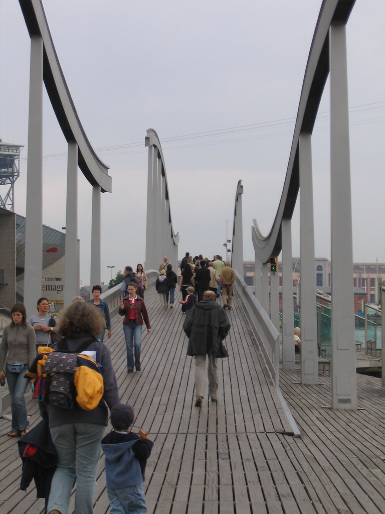 Pedestrian Bridge in Barcelona