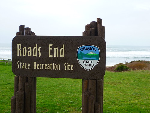 roads end sign