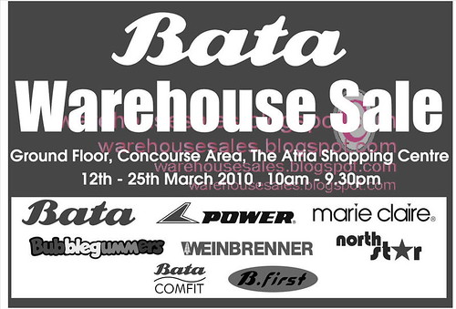12 - 25 Mar: Bata Warehouse Sale @ The Atria Shopping Centre