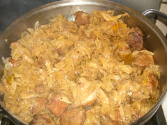pork and cabbage