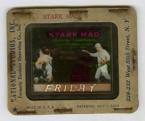 STARK MAD (1929) Slide unlit