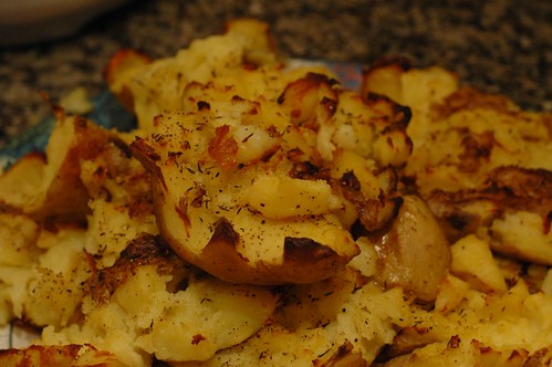 smashed potatoes