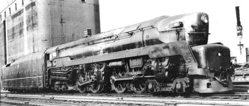 Pennsylvania Railroad T 1 Duplex steam locomotive. Chicago Illinois circa 1940's. by Eddie from Chicago