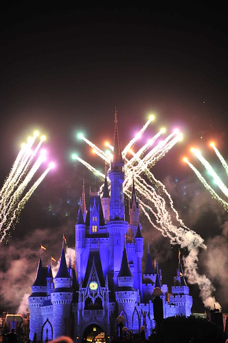 disney magic kingdom fireworks. magic kingdom castle fireworks